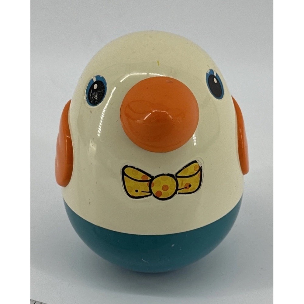Vintage Playskool Roly Poly Bird Baby Toy Jingle Wobble 1980s Toys Chimes
